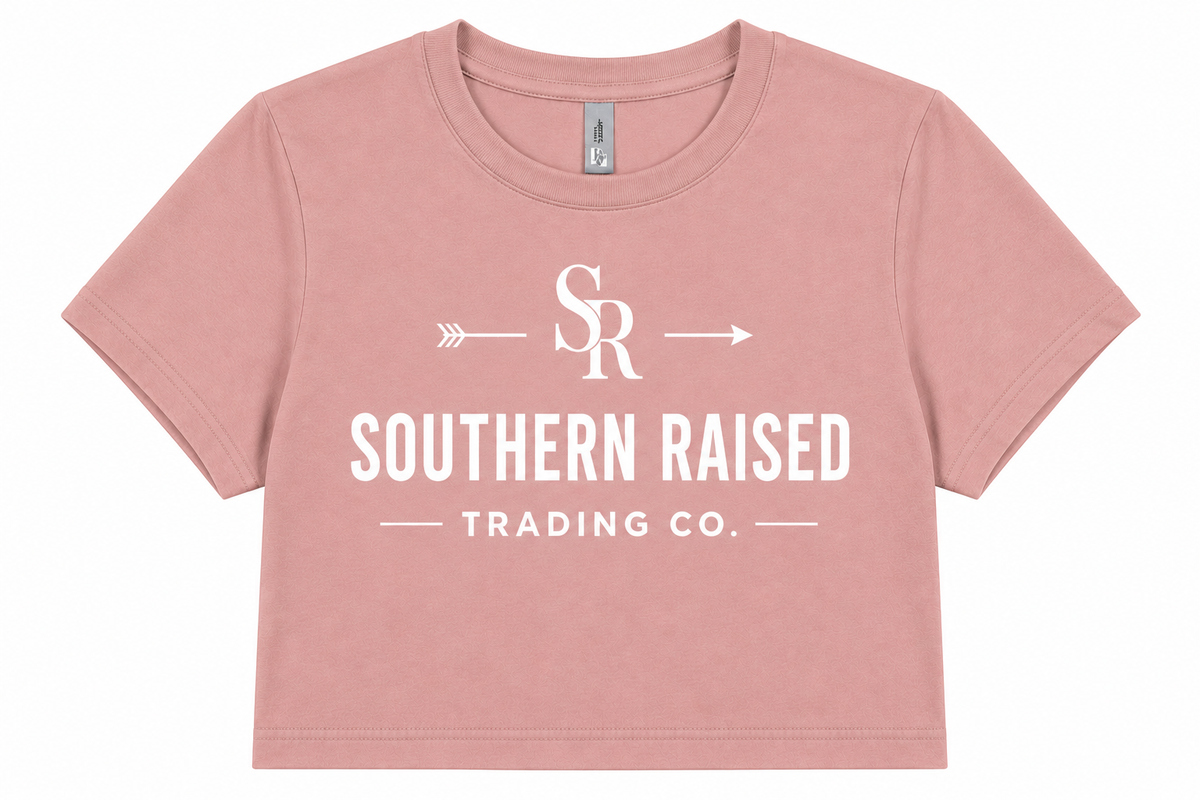 Southern Raised Trading Co. Crop Top- Dessert Pink