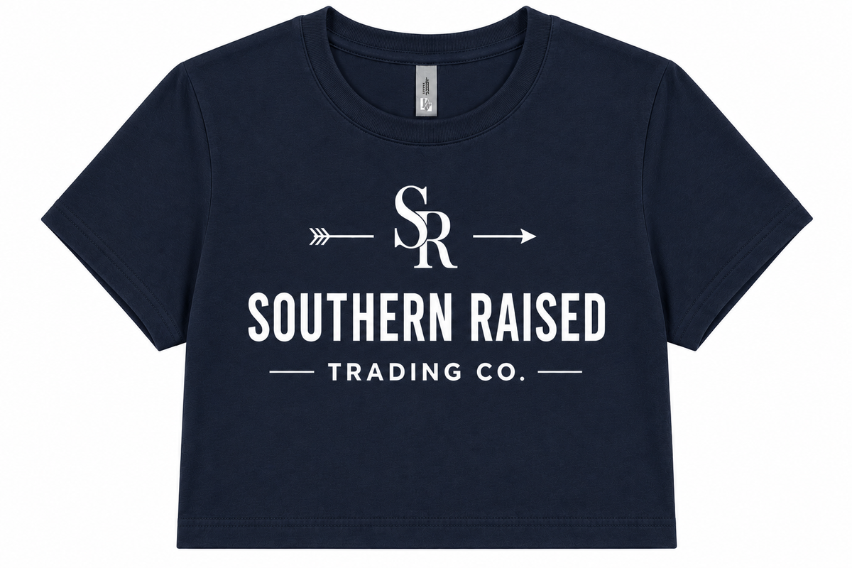 Southern Raised Trading Co. Crop Top- Midnight Navy