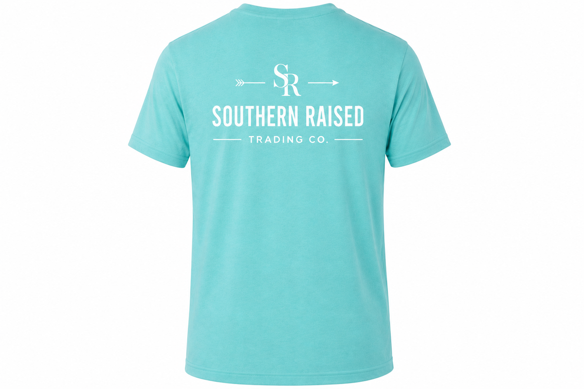 Southern Raised Trading Co. T-Shirts- Tahiti Blue