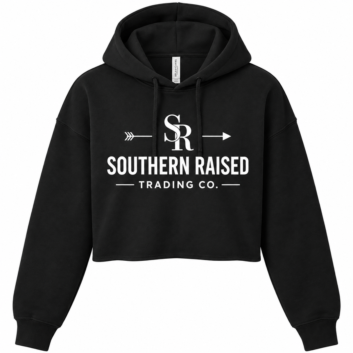 Southern Raised Trading Co. Cropped Hoodie- Black