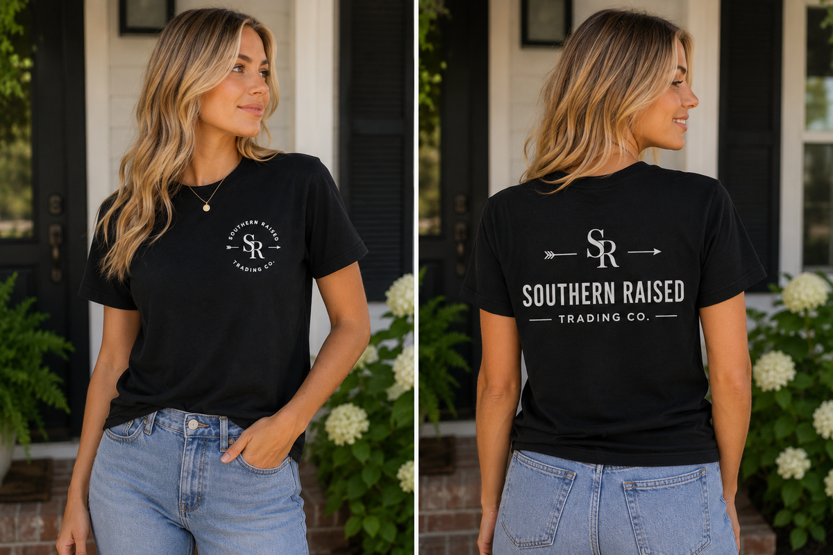 Southern Raised Trading Co. T-Shirts- Black
