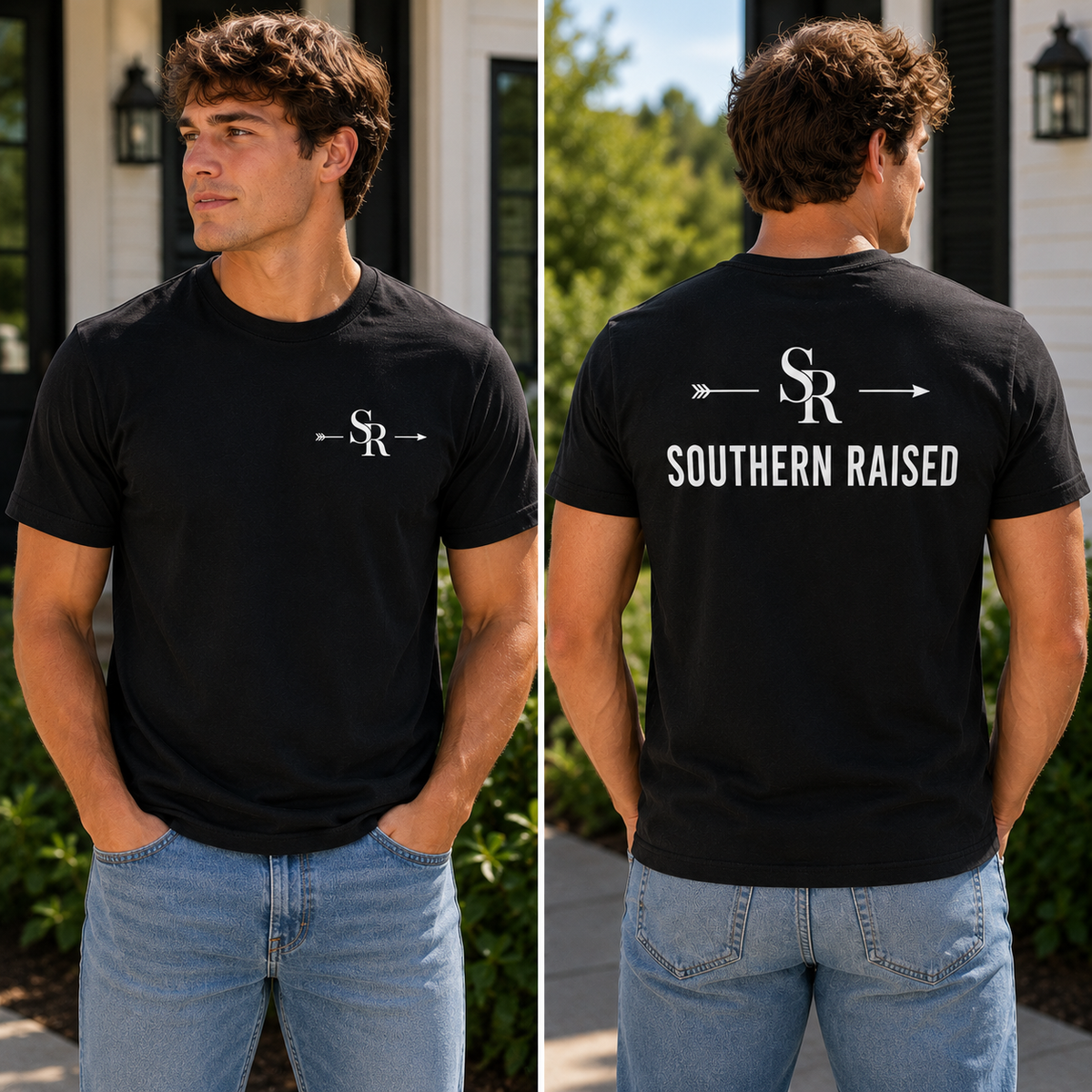 Southern Raised Trading Co. T-Shirts- Black