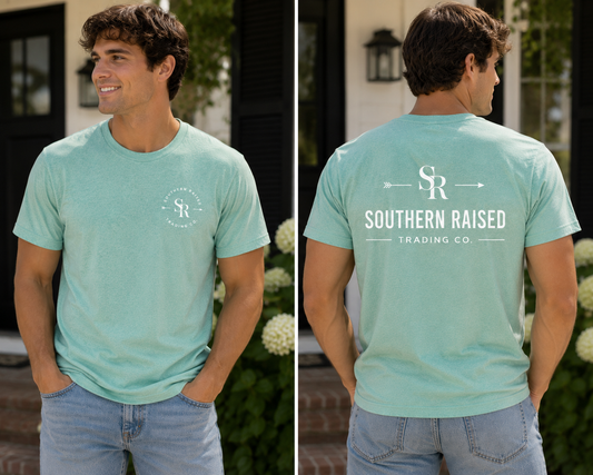 Southern Raised Trading Co. T-Shirts- Heather Seafoam