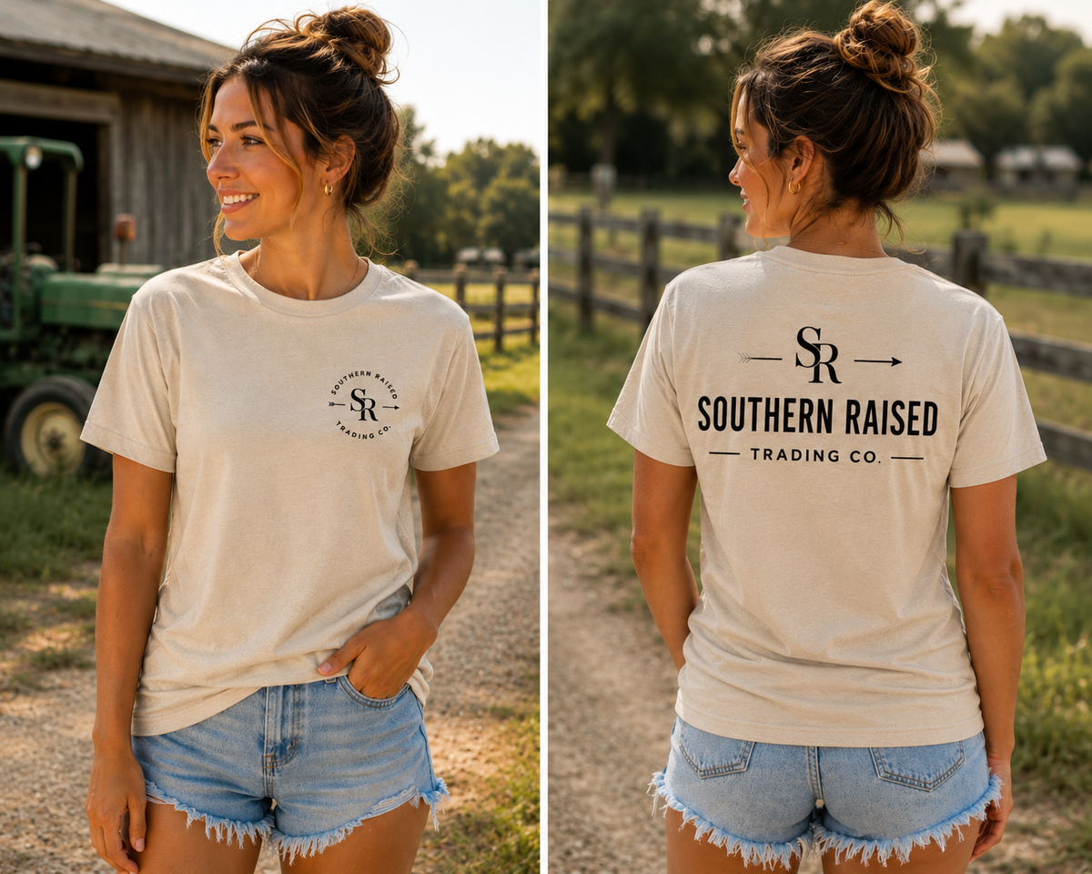Southern Raised Trading Co. T-Shirts- Sand
