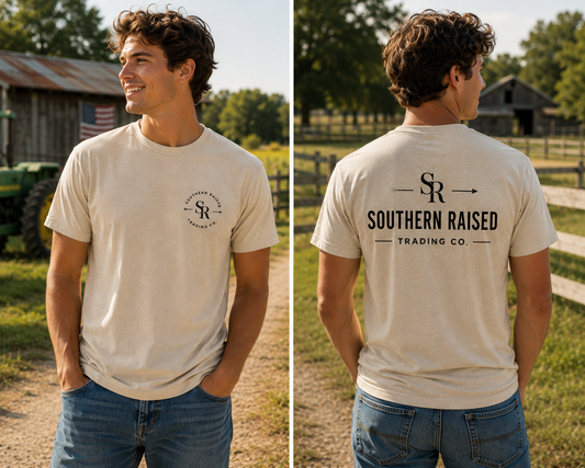 Southern Raised Trading Co. T-Shirts- Sand