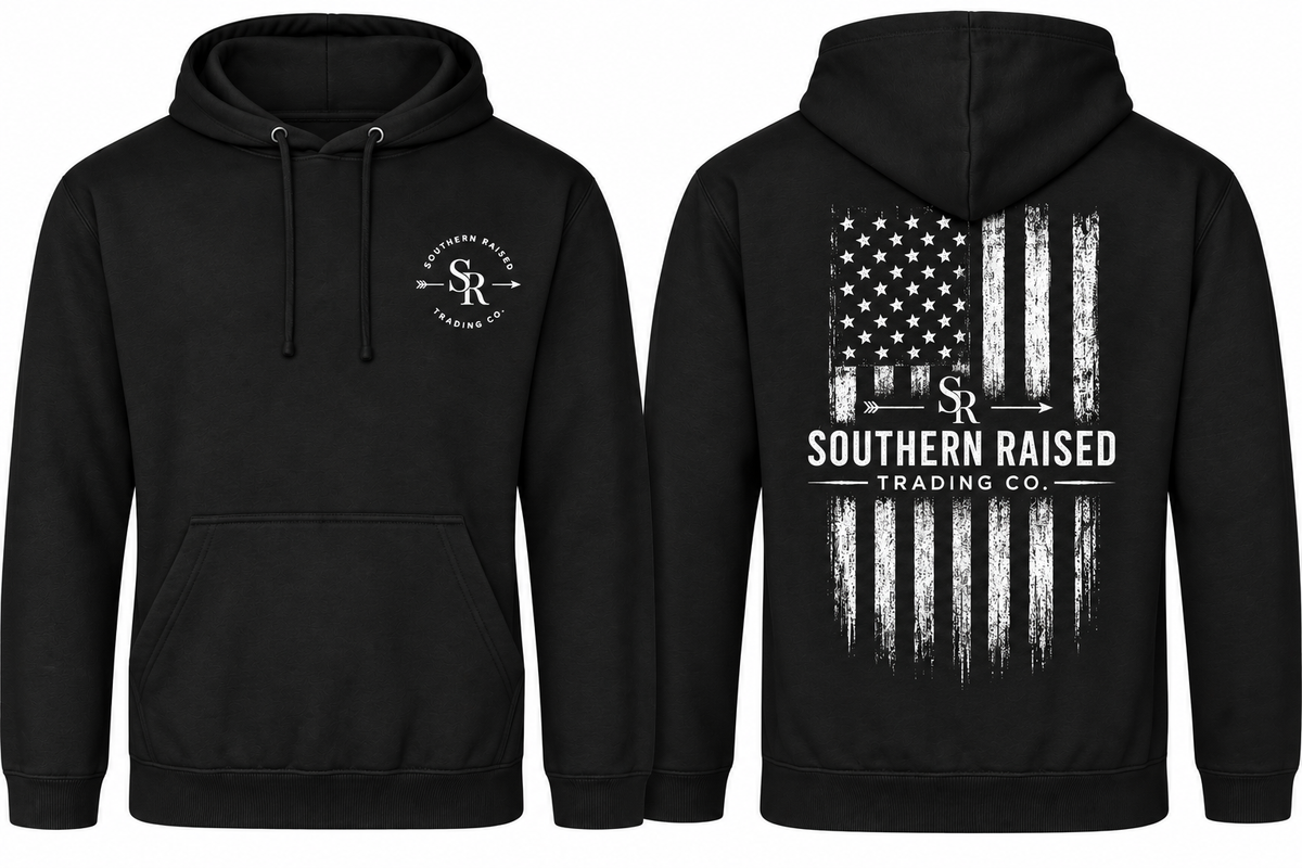 Southern Raised Trading Co. Hoodie- Black
