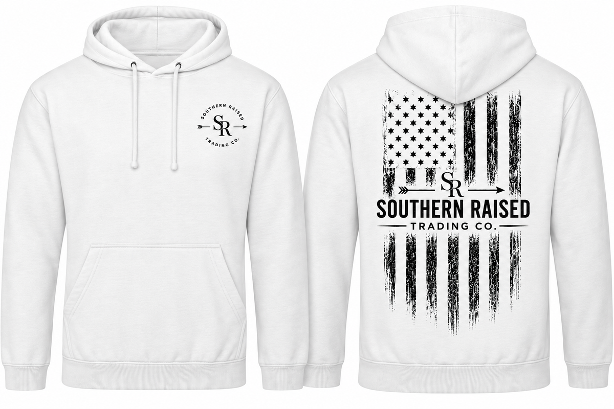 Southern Raised Trading Co. Hoodie- White